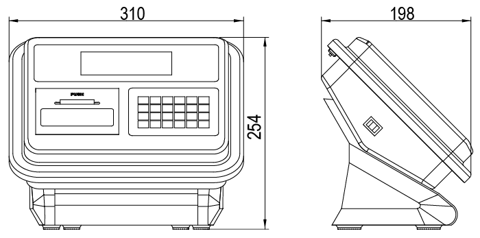 耀华XK3190-DS5s粉色APP下载大全外形尺寸